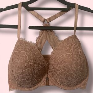 Victoria’s Secret Elegant Lace Women's Bra - Tan